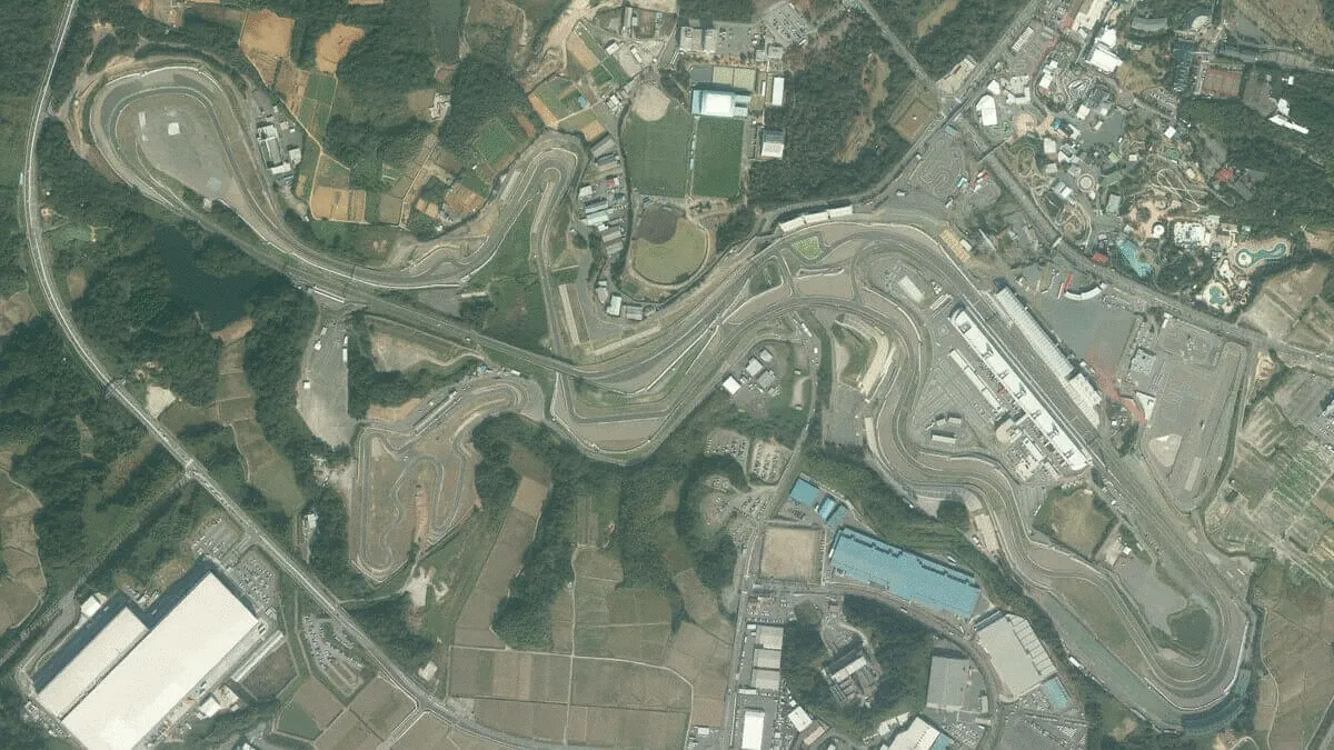 現在と1963年の鈴鹿サーキットを比較